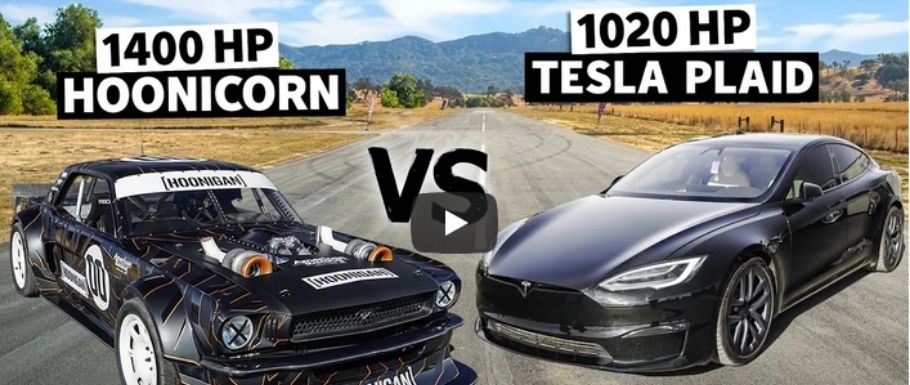 Tesla S Plaid vs Hoonicorn V2 prowadzony przez 14-latkę.  [WIDEO]