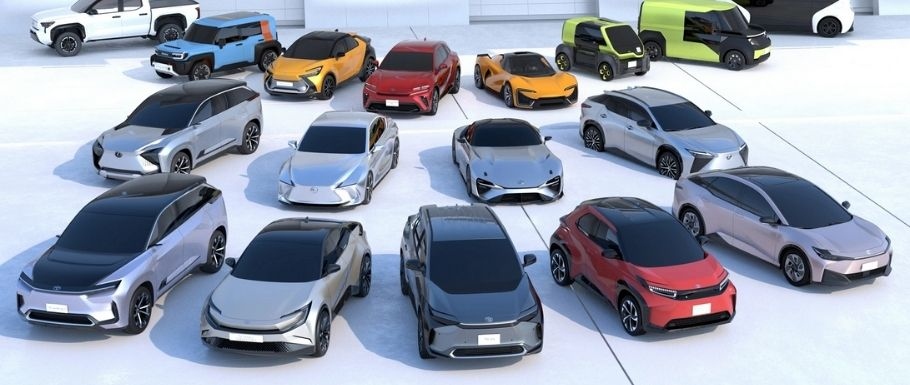 Toyota zaprezentowała swój „salon przyszłości”, pokazując 16 konceptów nadchodzących pojazdów akumulatorowo-elektrycznych