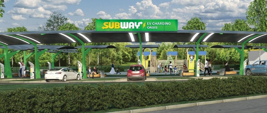 Ładowanie pojazdu w trakcie jedzenia kanapki?! Subway zbuduje stacje ładowania EV w wybranych lokalizacjach sieci!