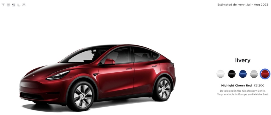 Tesla Giga Berlin : Model Y RWD w nowych kolorach - poznaj Midnight Cherry Red i Quicksilver!