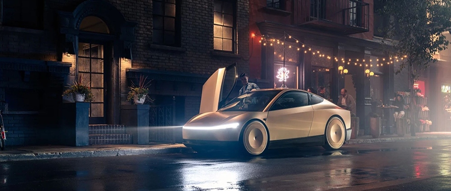 🚖 Tesla ujawniła Cybercab. Robotaksówka bez kierownicy ma zasięg niemal 480 km